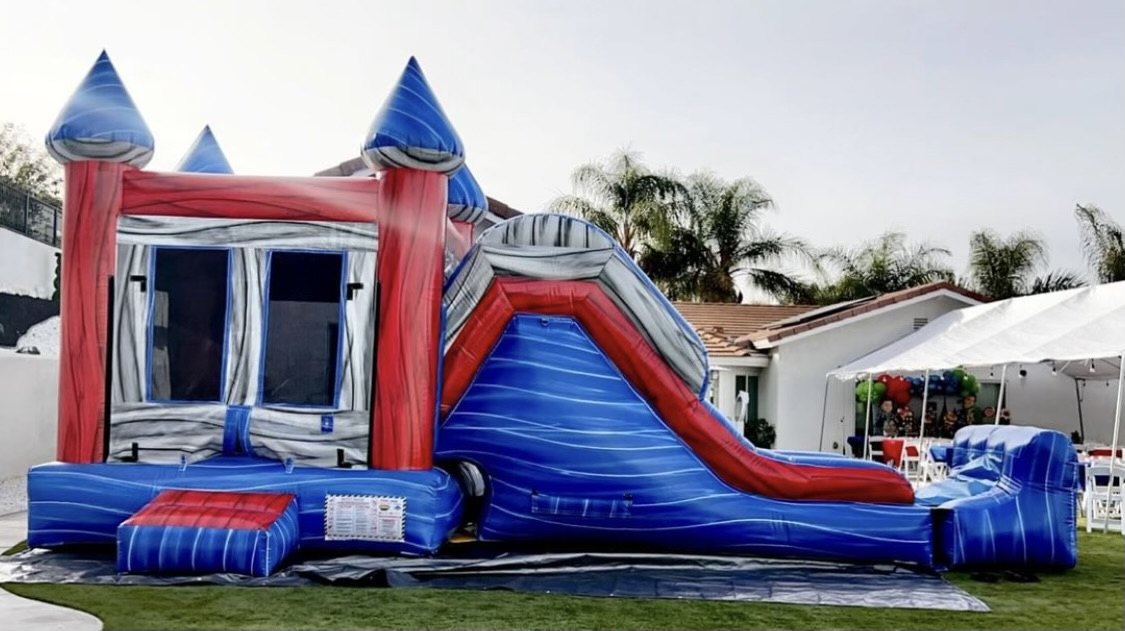 Bounce Castle and Slide Combo